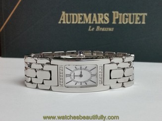 AUDEMARS PIGUET PROMESSE Ladies Stainless Steel Quartz Watch Diamond Bezel