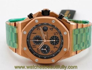 NEVER WORN, AUDEMARS PIGUET ROYAL OAK OFFSHORE 18K ROSE GOLD CHRONO, BOX & PAPER