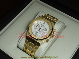Audemars Piguet Royal Oak Chronograph 39mm Y/G White Dial 25960BA.OO.1185BA.01