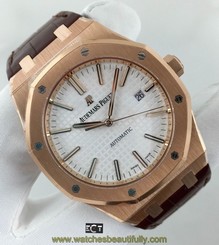 Audemars Piguet Royal Oak Rose Gold White Dial 15400OR.OO.D088CR.01