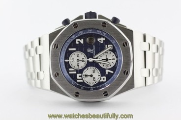 Audemars Piguet Royal Oak Offshore Blue Themes F Serial on Bracelet 26170ST