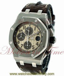 Audemars Piguet Royal Oak Offshore SAFARI Watch 42mm Ivory 26470ST.OO.A801CR.01