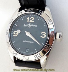 Authentic Bell & Ross Mystery Diamond Automatic Watch Rare Item! Great Condition