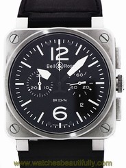 Fake AAA Bell & Ross Heritage Chronograph BR03-94B with Guarantee and Accessories Watch