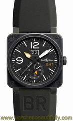 Bell & Ross Aviation BR 03-51 GMT CARBON 42mm Men's Watch BR0351-GMT-CA 845960051828
