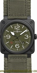 BR-03-92-MILITARY-TYPE BELL & ROSS AVIATION BRAND NEW & AUTHENTIC MENS WATCH