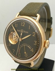 Bell & Ross WW1 Edici��n Limitada 42mm 18K Rose Gold Mens Watch BRWW1-GRM-PG