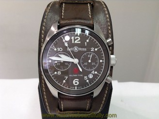 BELL & ROSS Ref.126M Vintage Military Type Chronograph! Only 999 Ever Made! RARE