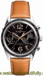 BR-126-FLYBACK-GMT BELL & ROSS VINTAGE BRAND NEW GMT & FLYBACK MENS WATCH