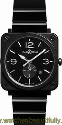 BR-S-BLACK-CERAMIC-BRACELET BELL & ROSS AVIATION BRAND NEW QUARTZ WATCH