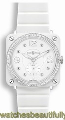 BR-S-WHITE-CERAMIC-PHANTOM-DIAMOND-CB NEW BELL & ROSS AVIATION QUARTZ WATCH