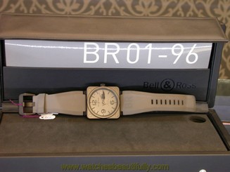 Bell & Ross BR-01-96-S SS COMMANDO Aviation LIM ED WATCH 411/500 BOX RT $5000 845960025331