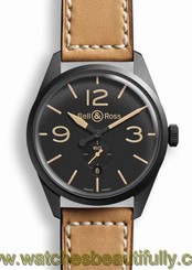 new Bell&Ross BR123-95-SC12019 Steel PVD Carbon HERITAGE $3200