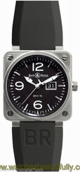 Bell & Ross BR01-96-GD Grande Date Steel 46mm Black Dial B&P Retail: $ 4,600.00 845960025331
