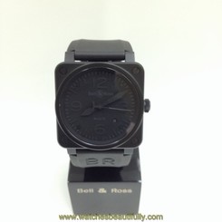 New Bell&Ross BR0392 Phantom Black on Black Auto Pilot Swiss Watch Timepiece