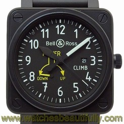 Used[N] Watch Bell & Ross Aviation BR01-97 CLIMB Self winding SS / rubber S2P