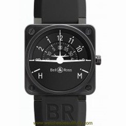 Bell And Ross BR01-TURN-COORDINATO Mens Black Dial Automatic Watch