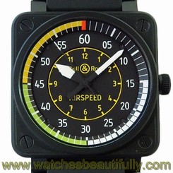 Used[N] Watch Men Bell & Ross Airspeed BR01-92 Self winding SS / rubber H2G