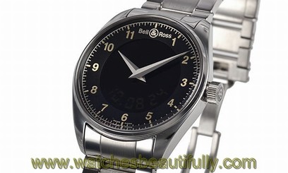 Used Watch Men Bell & Ross Fusion quartz black stainless Z1X