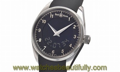 Used Watch Men Bell & Ross Fusion quartz black stainless W5J