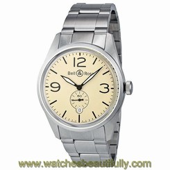 Bell and Ross Original Automatic Beige Dial Mens Watch BR123-BEI-ST-SS