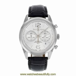 Bell & Ross Vintage Officer BRG126-WH-ST/SCR Steel Automatic Men's Watch