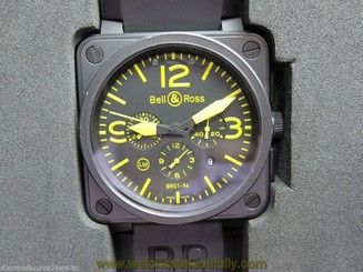 Bell & Ross BR 01-94 Chronograph Yellow, Limited Edition to 500 Pieces -PVD Case