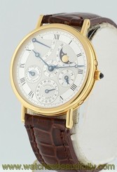 Breguet Classique Perpetual Calendar Moonphase RARE 18k Yellow Gold gent's watch