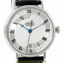 Breguet Classique 18K White Gold Automatic Mens Watch 5197BB/15/986