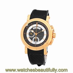 BREGUET 18K Rose Gold 42mm Marine Chronograph 5827 BR Box Warranty 5827BR MINTY