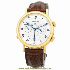BREGUET 18K Yellow Gold # 5707 CLASSIQUE ALARM LE REVEIL DU TSAR GMT # 5707BA