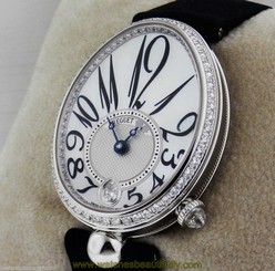 BREGUET Reine de Naples 18kt WG Diamond Bezel B&P 8918bb/58/864.d00d Ret $36,100