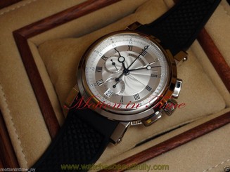 Breguet Marine II Chronograph White Gold Automatic Skeleton Back 5827BB/12/5ZU