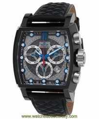 Invicta 22378BWB Men's Jason Taylor Ltd Ed Chrono Blk Leather Grey &