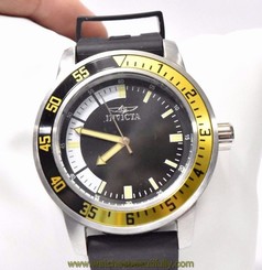 Invicta Men's 12846 "Specialty" Stainless Steel Watch with Black Band