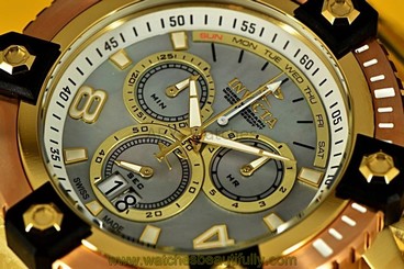 New Invicta Reserve 63mm Arsenal Grand Octane Swiss Made Rose Gold Bezel Watch