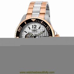New Mens Invicta 15596 Pro Diver Automatic Two Tone Steel Bracelet Watch