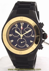 New Authentic Michele Women's Tahitian Jelly Bean Black Watch MWW12F000062