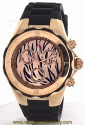 New Authentic Michele Women's Tahitian Jelly Bean Black Watch MWW12F000054