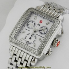 Michele MWW06P000099 Signature Deco Ladies Watch Diamond Pearl Retail: $1,995 99945451411
