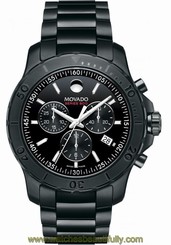 Movado 2600119 New Men's Swiss Chronograph Series 800 Black PVD-Finish Watch 845960046657