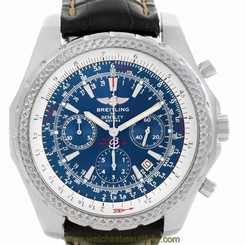 Breitling Bentley Motors Chronograph Blue Dial Mens Watch A25362