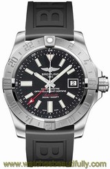 Breitling Avenger II GMT 43mm Steel/Rubber Men's Watch A3239011/BC35-152S
