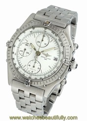 Men's Genuine Breitling Chronomat Chronograph Stainless Steel Watch Ref. A13048