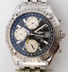 Breitling Chronomat Longitude GMT Watch Automatic Chronograph A20348 Box & Paper