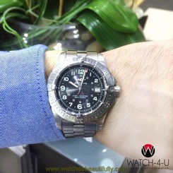 Breitling Colt SuperQuartz A74380 Black 41mm Dial Stainless-Steel Men's Watch 717449273734