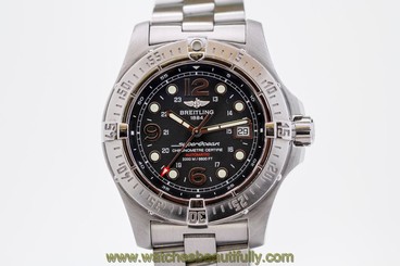 Breitling Aeromarine SuperOcean Steelfish Automatic Dive Watch 44mm A17390