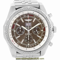 Breitling Bentley Motors Chrono Bronze Dial Steel Mens Watch A44362