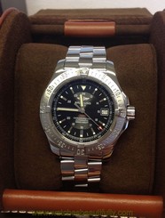 Breitling Colt Automatic A17380 Black Dial - Box & Service Paperwork - 2008
