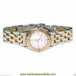 BREITLING Callistino D52045 .1 Ladies 18K Gold & Stainless Steel Watch Pre-Owned